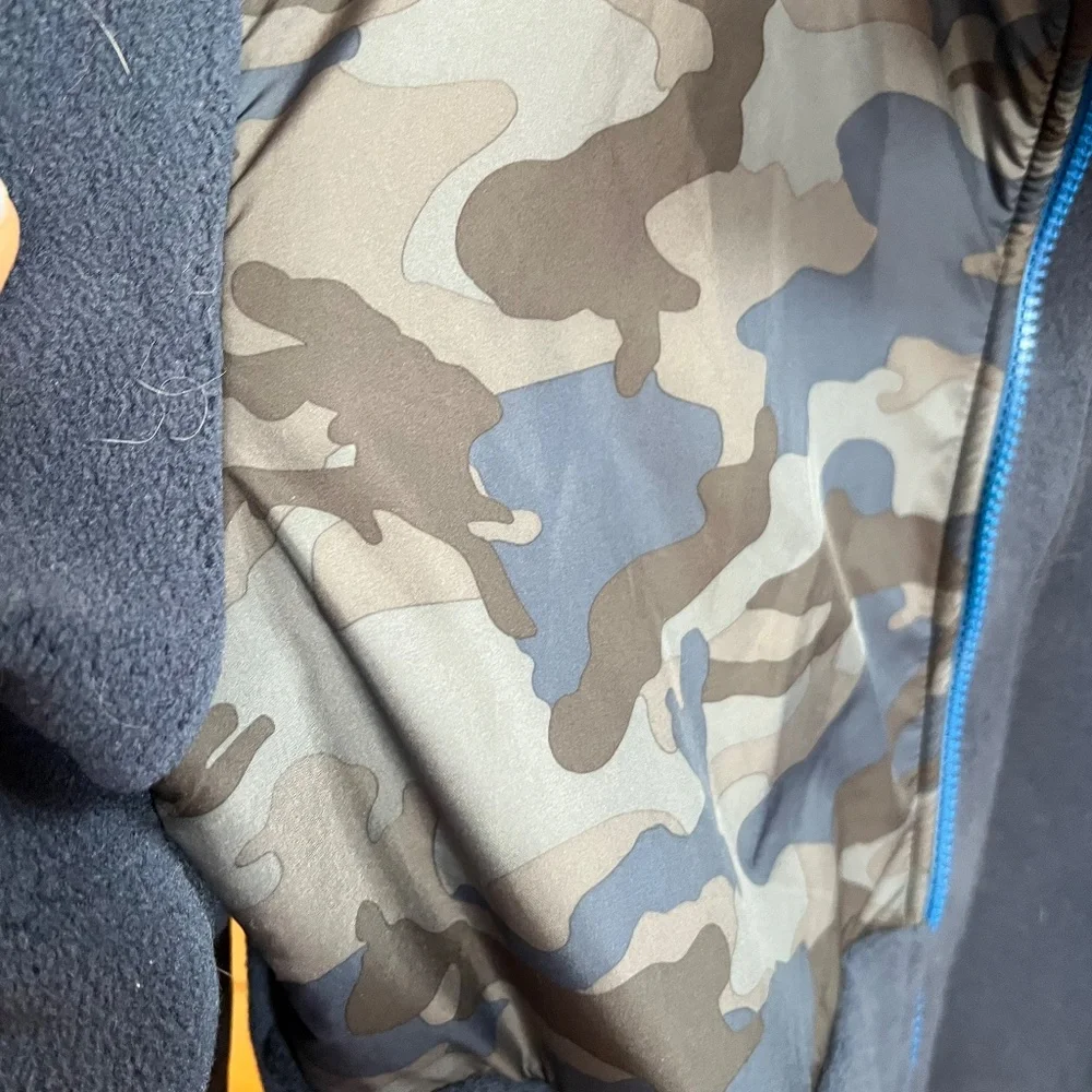 Big Boys Youth The North Face Navy Camouflage Fleece